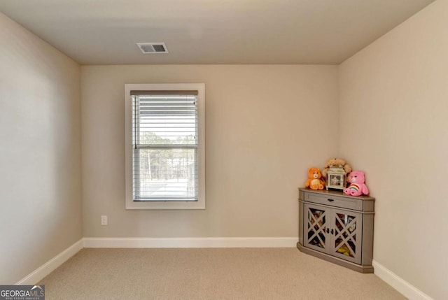 view of carpeted empty room