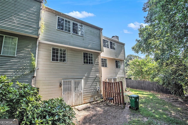 view of rear view of property