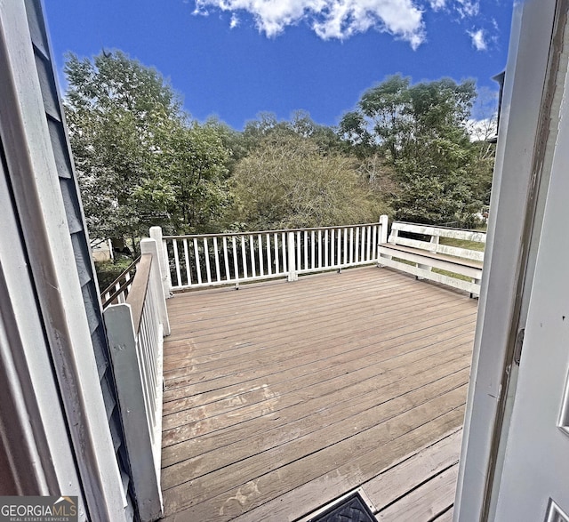 view of wooden terrace