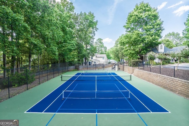 view of sport court