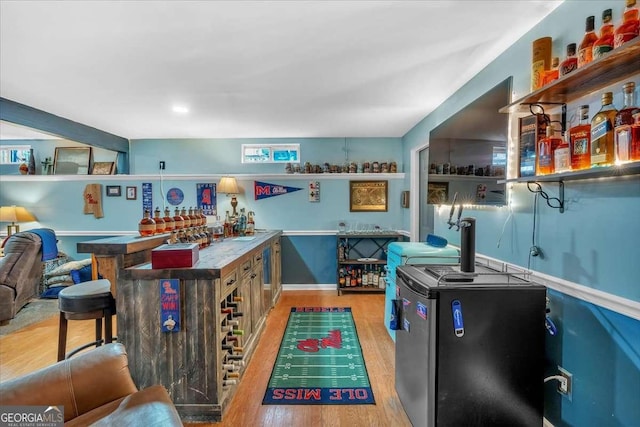 interior space featuring light hardwood / wood-style flooring