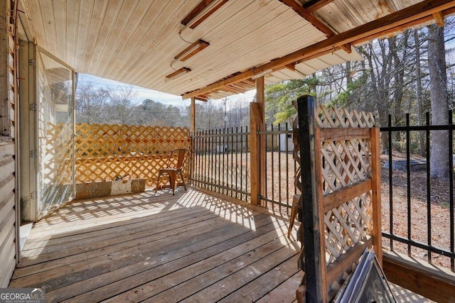 view of wooden terrace