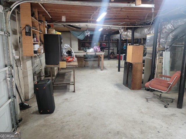 view of basement