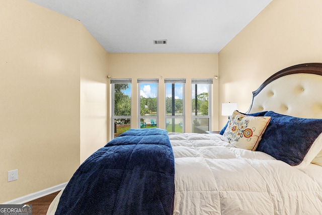 bedroom featuring wood-type flooring