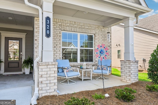 view of patio / terrace with covered porch