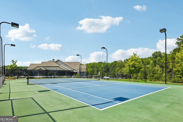 view of sport court