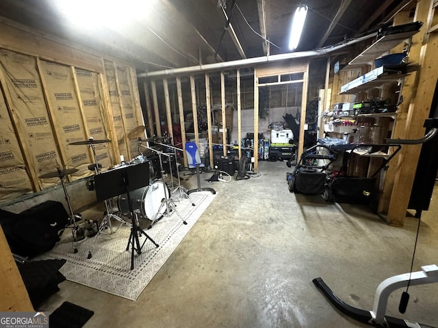 view of basement