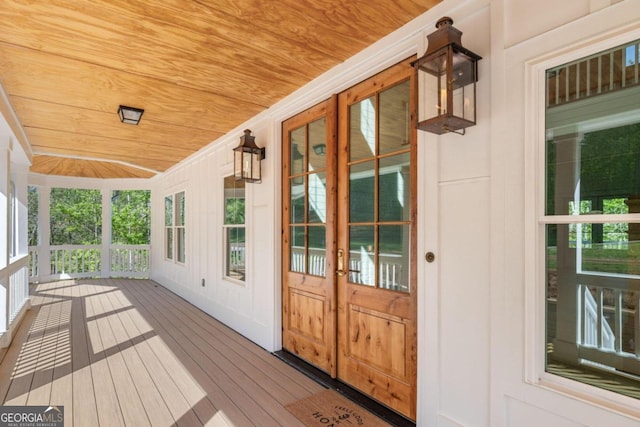 4226 Quail Creek Dr, Flowery Branch, GA 30542 - view of wooden porch