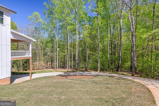 4226 Quail Creek Dr, Flowery Branch, GA 30542 - view of grassy yard featuring a view of trees