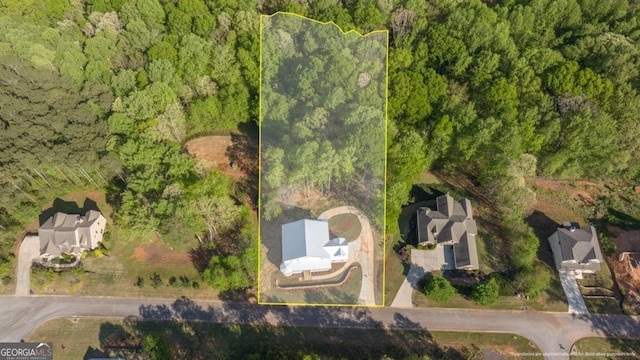4226 Quail Creek Dr, Flowery Branch, GA 30542 - aerial view of property's location with a forest