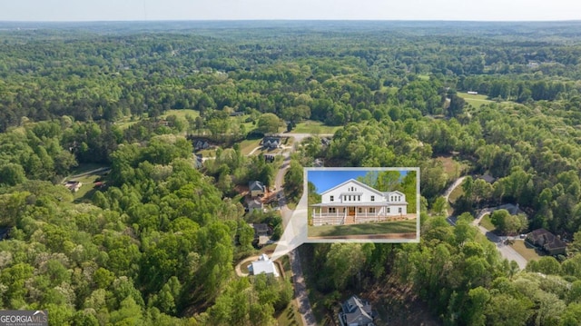 4226 Quail Creek Dr, Flowery Branch, GA 30542 - aerial view of a heavily wooded area