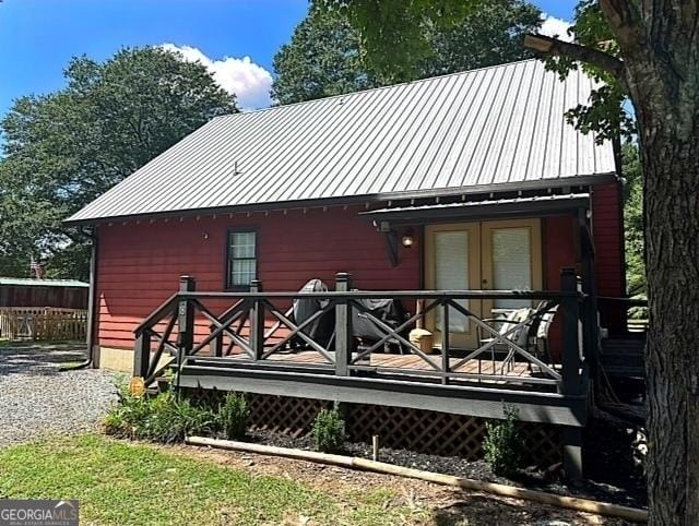 view of rear view of property