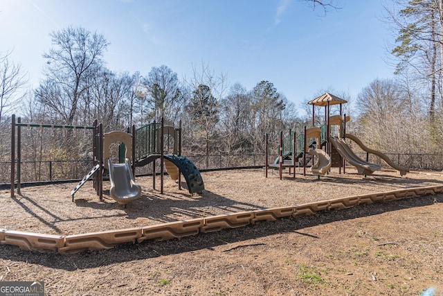 view of jungle gym