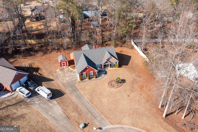 birds eye view of property