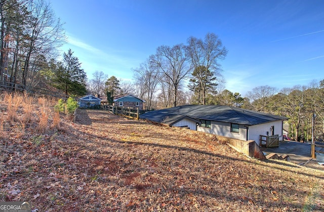 view of yard with a gazebo