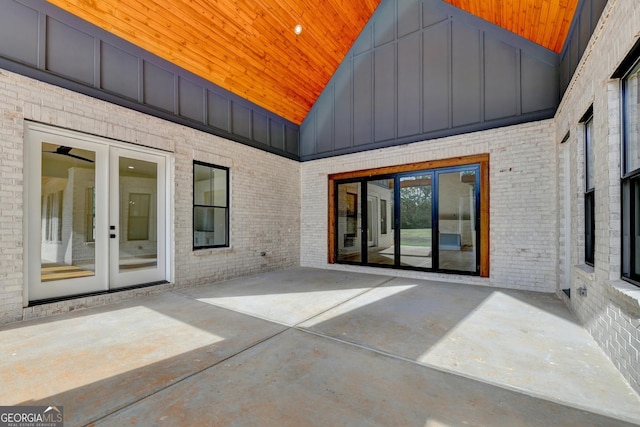 view of patio / terrace with french doors