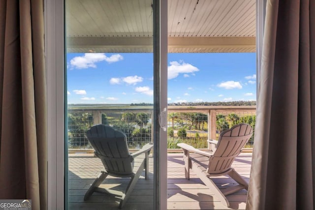 view of balcony