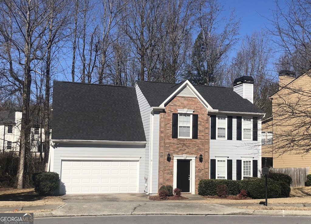 view of front of house featuring a garage