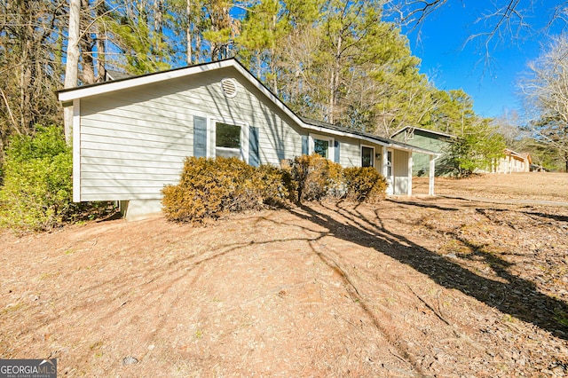 view of ranch-style home