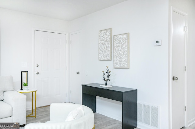 entryway featuring light hardwood / wood-style floors