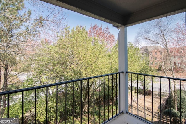 view of balcony