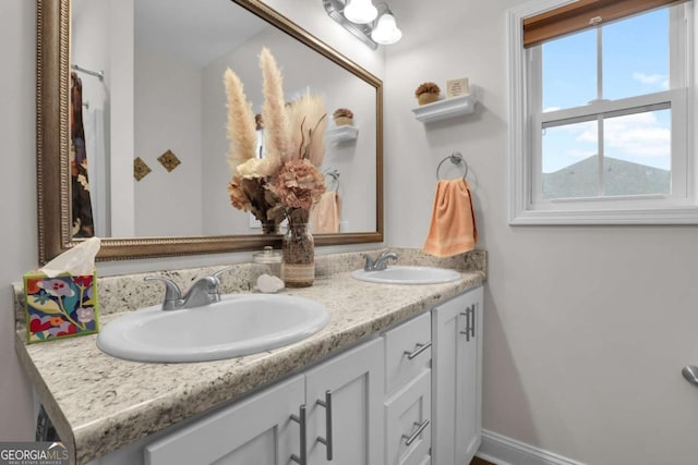 bathroom with vanity