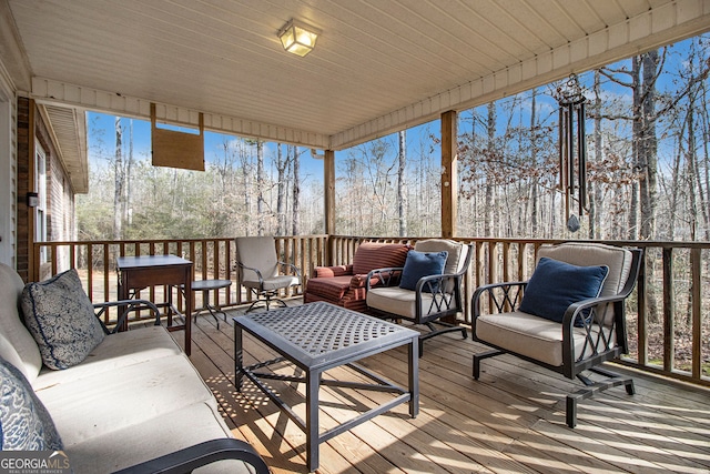 view of sunroom / solarium