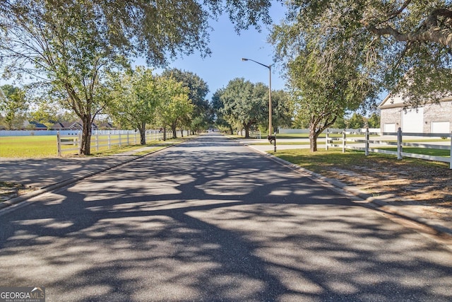 view of road