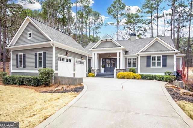 view of front of home featuring a garage