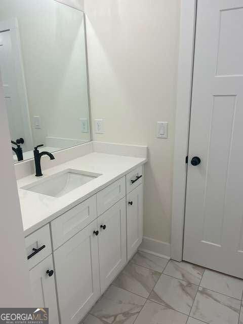 bathroom with vanity