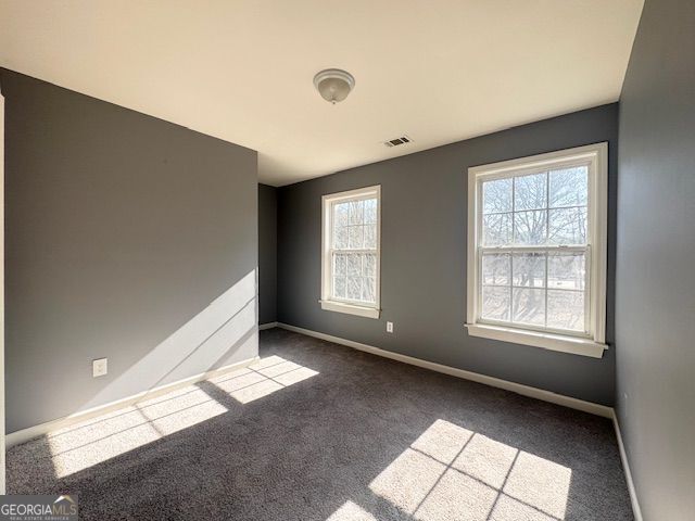 view of carpeted empty room