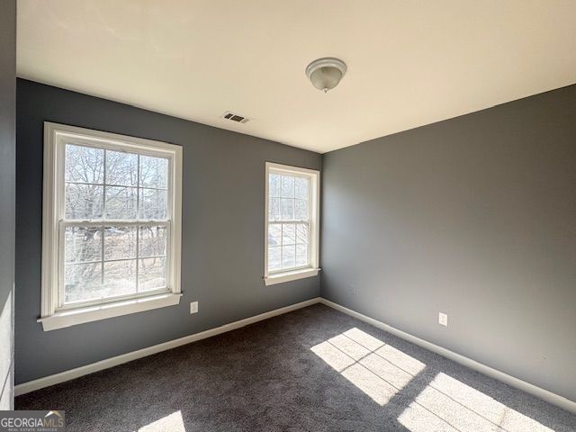 view of carpeted empty room