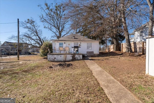 view of back of property