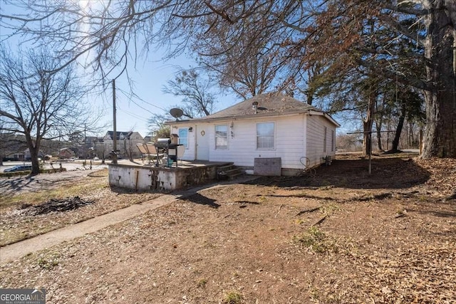 view of rear view of property