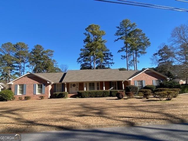 view of single story home