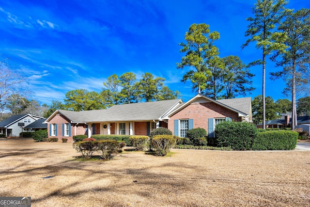 view of ranch-style house