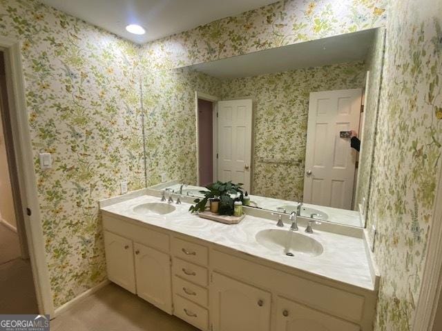 bathroom with vanity