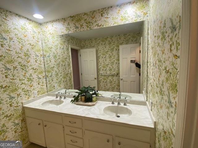 bathroom with vanity