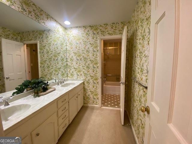 bathroom with vanity