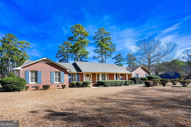 view of ranch-style house