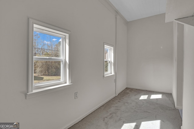 unfurnished room featuring carpet flooring and a wealth of natural light