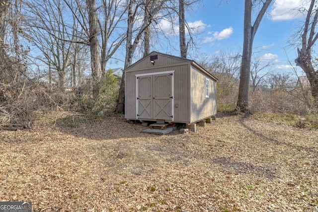 view of outdoor structure