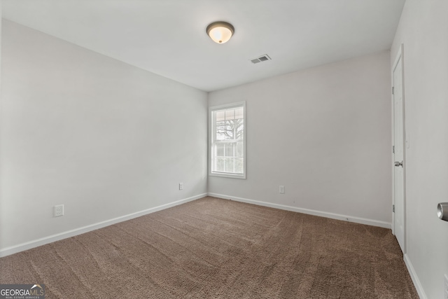 view of carpeted empty room