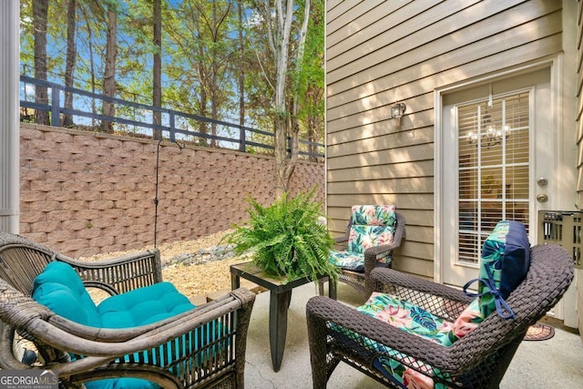 view of patio / terrace featuring outdoor lounge area