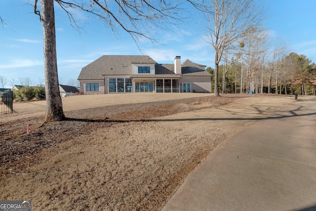 view of back of property