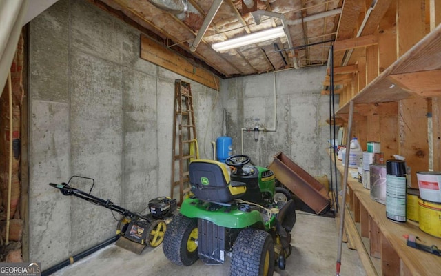 view of basement