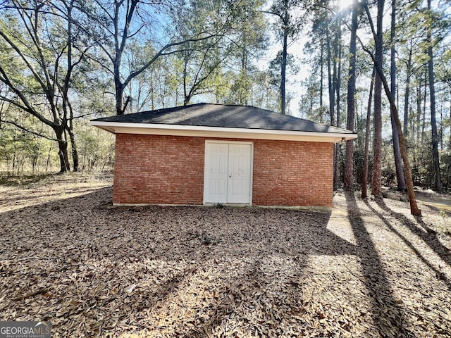 view of outdoor structure with an outdoor structure