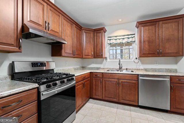 kitchen featuring sink and stainless steel appliances