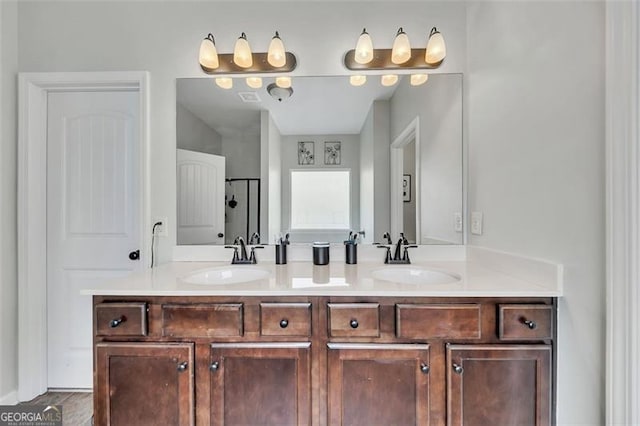 bathroom featuring vanity