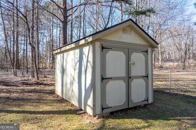 view of outdoor structure